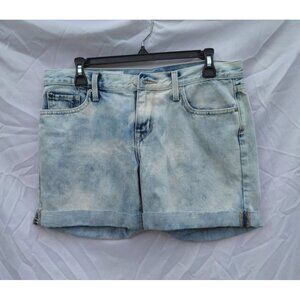 Gap 1969 Sexy Boyfriend Shorts Denim Light Acid Wash Sz 27 Mid Rise‎ 5" Inseam